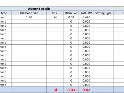 Diamond Earrings  3D print model