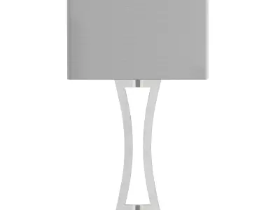 Roxie Brushed Nickel Metal Table Lamp Low-poly 3D model