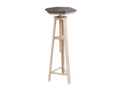 Wood Tripod Support 3D model