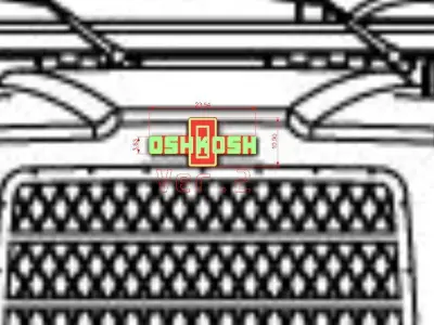 Printable logo Truck Oshkosh MTVR Cross RC TC6 scale 12 3D print model