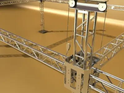 Truss System High Detail 2 0 3D model
