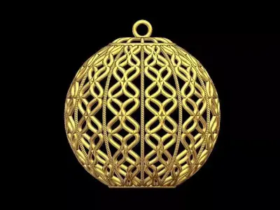 Christmas Tree Ball Decoration 3D print model