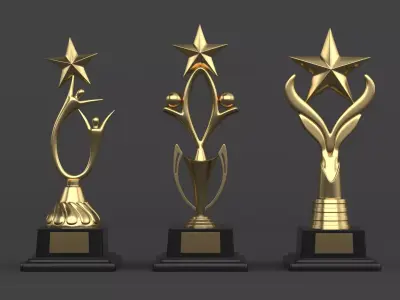 Trophy Cups 3D model 125