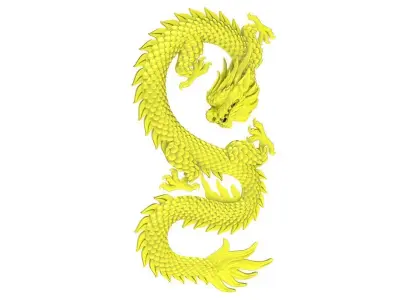 Chinese Dragon S Shape Jewelry Model  4773 3D print model