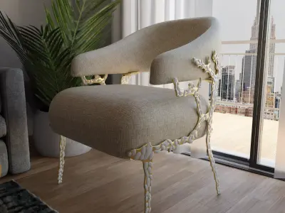 Caracole Luxury Chair  3D Model  3D model
