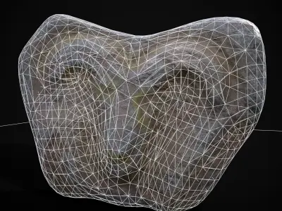 Medieval Animal Sculpture Low-poly 3D model