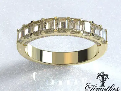 Timothes Diamond Ring 3D JewelryModel Printable 3D FR13 3D print model