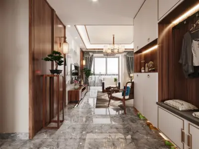 restaurant style New Chinese 3D model