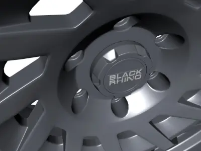 Wheel Off Road Black Rhino Shredder 3D model