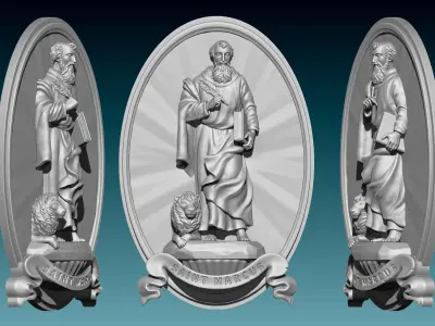 Mark-Marcus-Marcos-Evangelist - CNC   3D print model