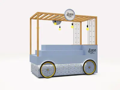 Cart Kiosk 3D model