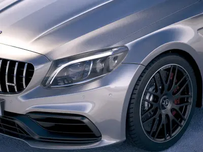 Mercedes C63 AMG S Estate 2019 3D model