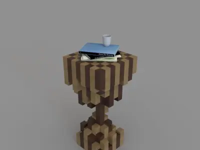Decor Table Low-poly 3D model