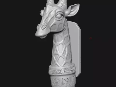 giraffe 3D print model