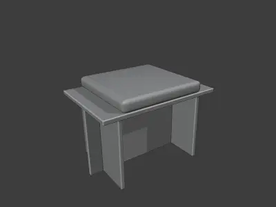 Seater - Frank llyod Wright Free low-poly 3D model