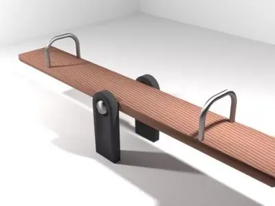 Playground Element - See-Saw 3D model