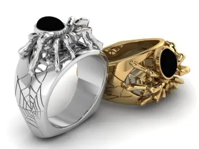 Spider Ring 3D print model