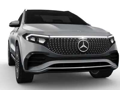 Mercedes-Benz EQA 2024 Low-poly 3D model