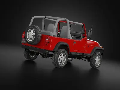 1987 Jeep Wrangler 3D model