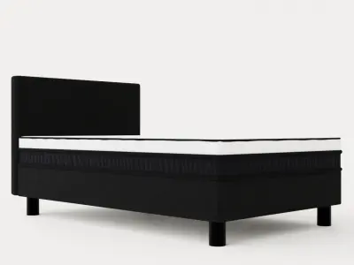 Divine Continental Bed 120x200 Cm Low-poly 3D model