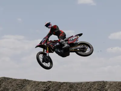 Honda CRF 450 Motocross 3D model