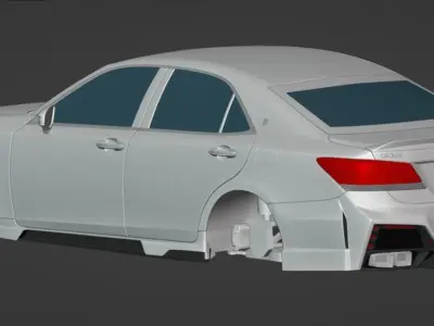 Toyota Crown S210 Athlete BlackPearl Bodykit 3D model