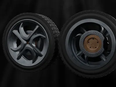 Sport Wheels 3D model