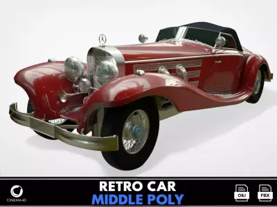 Mercedes-Benz 500k  3D model