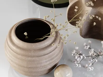 Decorative Set 161 Low-poly 3D model