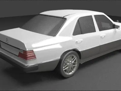 Mercedes Benz w124 1985 Free 3D model