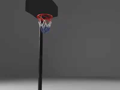 Basketball Hoop Low-poly 3D model