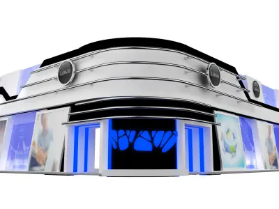 Exterior Design Tent Exhibition Stand a540a 3D model