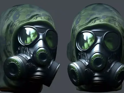Helmet 3d model military combat Military Low-poly  Low-poly 3D model 12