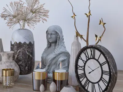 decorative set 45 3D model get