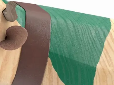 Carved Wooden Cow 3D model