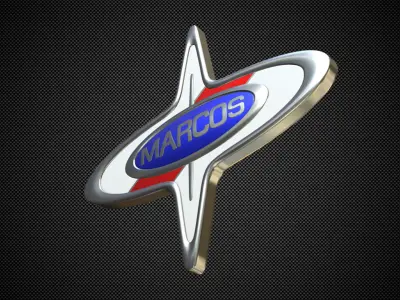 marcos logo 3D model