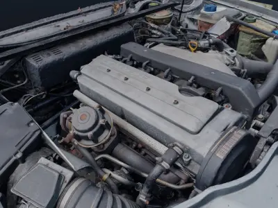 Audi 20V Turbo Engine - scan 3D model