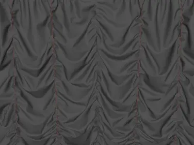 Marvelous Designer and 3DS Max Curtains01 Variation Smallest 3D model