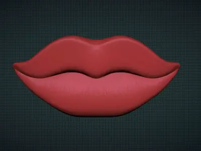 Figurine Lips  for CNC or 3D Print STL 3D print model