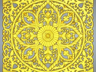 BED HEADBOARD 02 3D print model