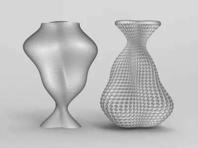 Vase Voronoi 46 3D print model