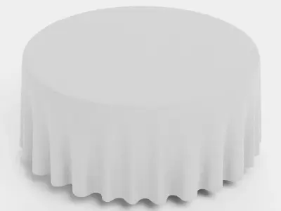 -Tablecloth Round- 3D model