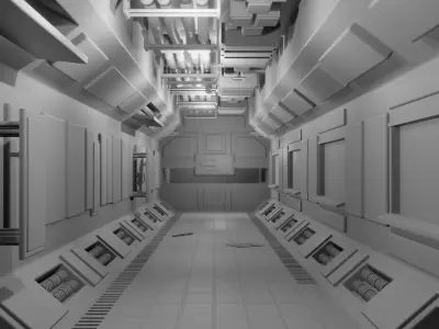 spacecraft interiors Free 3D model