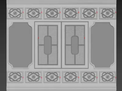 Interior Wall Panel 3D modal design 3D wall design  3D model