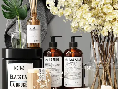 Bathroom Decor Set 016 3D model