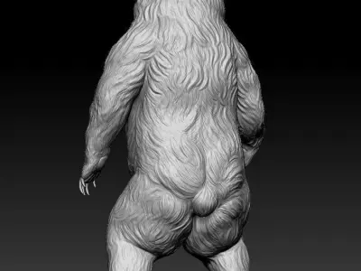 Big Bear Statue 3D model