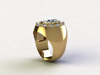 Man Ring 2020 normal for wear in any party R31 3D model