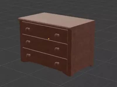 Dresser chest of drawers Free 3D model