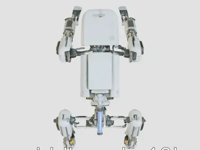 Industrial Mecha Exoskeleton Robot Low-poly 3D model