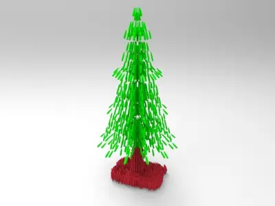 artistic christmas tree free Free 3D model